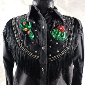 Vintage Sassa Western Cowboy Shirt medium